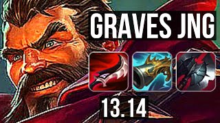 GRAVES vs EVE JNG  Rank 1 Graves Rank 3 11413  NA Master  1314 [upl. by Naujyt226]