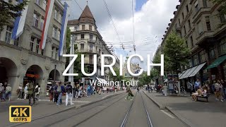 Zürich Walking Tour 4K [upl. by Rundgren250]