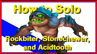 How to Beat Rockbiter Stonechewer and Acidtooth World of Warcraft Pet Battles [upl. by Leonerd391]