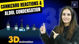 Cannizaro reaction and Aldol Condensation 3D Animation  by Smriti Sharma [upl. by Anayek]