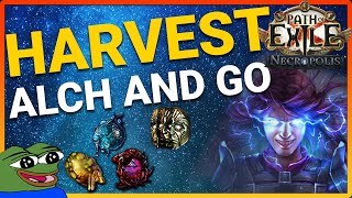 PoE 324  Harvest Alch and Go  League Start farm [upl. by Kunin31]