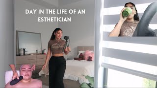 Day in the life of an esthetician GRWM work day  how I started my business [upl. by Brok]