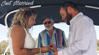 Wedding Video  We GOT MARRIED on a Boat [upl. by Airbmac]