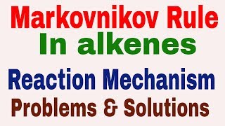 Markovnikov rule  How to find major and minor product  Reaction of HBr with unsymmetrical alkene [upl. by Ira]