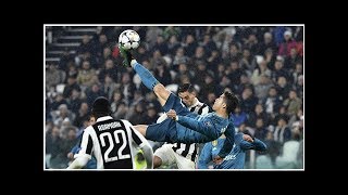 VIDEO Regardez lincroyable retourné acrobatique de Cristiano Ronaldo contre Turin [upl. by Ardnasirk]