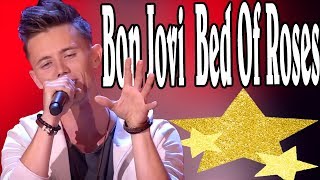 Matthias Nebel Singing Bon Jovi Bed Of Roses  The Voice of Germany 2019  Blind Audition [upl. by Kaule]