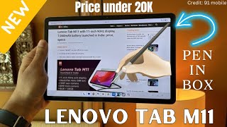 New Lenovo Tab M11 with Active Pen 11 inch 90hz Display Helio G88 Processor Best tab for Students [upl. by Ahsena]