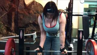 Diana Ball at the gym 93kg205lbs How big are my biceps [upl. by Canotas]