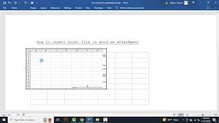 how to insert excel file in word as attachment [upl. by Saoj846]