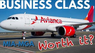 AVIANCA A320 business class MIAMGA [upl. by Anikes]