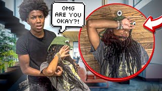 PASSING OUT PRANK ON romantoolit 😱  THEY CALLED THE AMBULANCE🚑 [upl. by Yalonda]