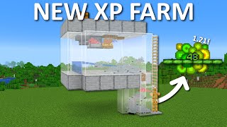 The MOST Efficient Minecraft 121 XP Farm  43 levels in one minute [upl. by Letti]