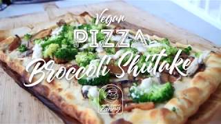 Recept Vegan Pizza Broccoli Shiitake [upl. by Tripp]