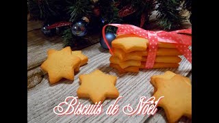 Biscuits de Noël  sablés au beurre  Famous French Christmas Cookies very easy  FACILE ET RAPIDE [upl. by Osric]