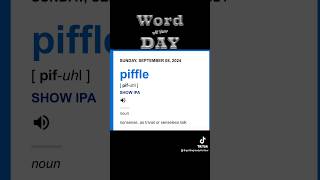 piffle wordoftheday trump themoreyouknow shorts [upl. by Leschen227]