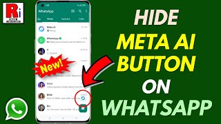 How to Hide the Meta AI Button on WhatsApp New Update [upl. by Trilby701]