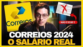 CONCURSO CORREIOS 2024 l SALÁRIO REAL NA PRÁTICA [upl. by Fasano]