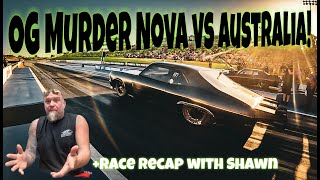 Street Outlaws vs Australia Race 1 Recap from Perth Motorplex with Murder Nova [upl. by Eldoree]