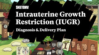 Intrauterine Growth Restriction IUGR Part 2 of 2  Diagnosis amp Delivery Plan  Sketchy Medical [upl. by Sillihp660]