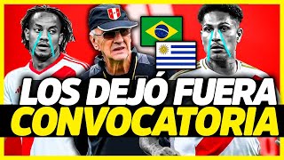 FOSSATI BORRA A LOS VIEJOS LOS CONVOCADOS CONTRA URUGUAY Y BRASIL  SELECCIÓN PERUANA [upl. by Eivets]