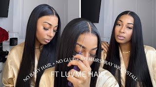 PRE EVERYTHING  SUPER NATURAL HAIRLINE SILKY STRAIGHT 13x4 HD LACE WIG ft Luvme Hair  WhoisAshlxy [upl. by Sculley]