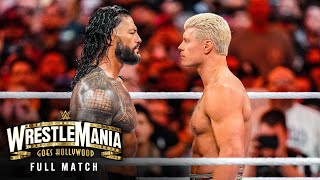 FULL MATCH  Roman Reigns vs Cody Rhodes — WWE Universal Championship Match WrestleMania 39 Sunday [upl. by Norton]