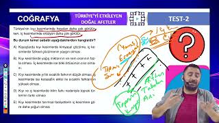 Türkiyeyi Etkileyen Doğal Afetler Test 2 Soru 4 [upl. by Beckett]