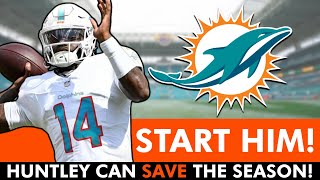 WARNING The Miami Dolphins MUST Start Tyler Huntley To Save The Season [upl. by Derrej846]