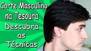 Corte de Cabelo Masculino com Tesoura Moisés Cabeleireiro [upl. by Nomelif]