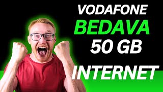 VODAFONE BEDAVA 50 GB İNTERNET 2024  TOOL İLE ALMA [upl. by Rehpatsirhc576]