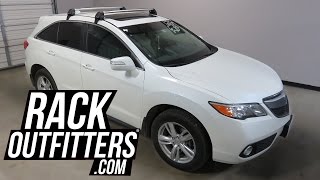 Acura RDX bare roof with RhinoRack 2500 RS Vortex Roof Rack Crossbars [upl. by Zetta992]