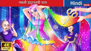 नकली इंद्रधनुषी बाल 👸🏻 Fake rainbow hair in Hindi 🌜 Hindi Stories 🌤️ woafairytaleshindi [upl. by Quincy]