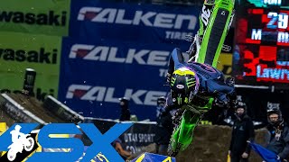 Supercross Round 2 250SX Highlights  Oakland CA RingCentral Coliseum  Jan 15 2022 [upl. by Maidel]