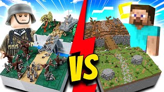 LEGO vs MINECRAFT WW2 SPEED BUILDBATTLE [upl. by Zrike848]