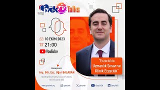 Genç İVEK TV Talks 3 Eczacılıkta Uzmanlık Sınavı ve Klinik Eczacılık Arş Gör Ecz Uğur BALABAN [upl. by Enelyw]