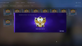 Using Bonus Rank XP Boosts To Get 2023 Service Medal In CSGO [upl. by Retsub]