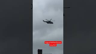 AgustaWestland AW101 Merlin helicopter flying low through wales helicopter flight aviation [upl. by Acsisnarf613]