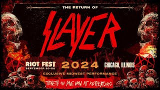 SLAYER The Return Live at Riot Fest 2024 Full Concert [upl. by Vaules715]