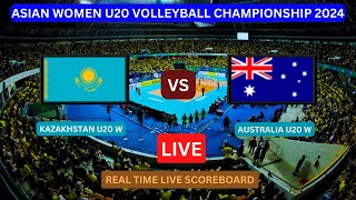 Kazakhstan U20 Vs Australia U20 LIVE Score UPDATE 2024 Asian Womens U20 Volleyball Championship [upl. by Enilauqcaj]