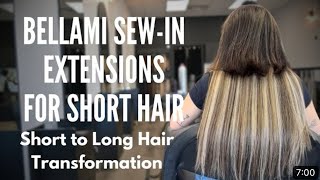 Transformation By Bellami Educator Short Hair Instant Length Is It Possible hairtransformation [upl. by Noreg]