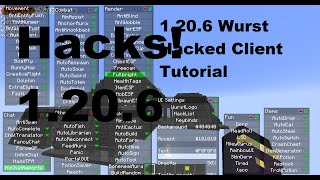 How to get Minecraft Wurst Hacked Client 1206 [upl. by Cranford]