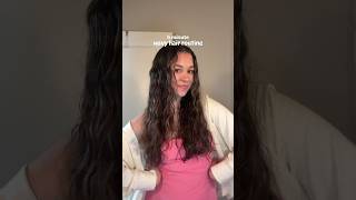 5 MIN wavy hair routine 🫧 [upl. by Asirrom]