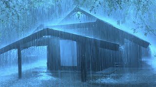 Sleep Instantly with Powerful Rain Sounds amp Loud Thunder Under the Ancient Tent Roof in The Mist [upl. by Rodgiva883]