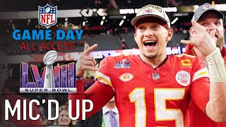 NFL Super Bowl LVIII Micd Up quotI want back to back to backquot  Game Day All Access [upl. by Enibas]