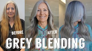 Hair Transformations with Lauryn Client from Tennessee booked my signature grey blending Ep 191 [upl. by Nirahs]