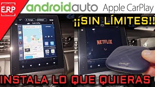 Android AUTO y APPLE CarPlay ¡¡SIN LIMITES  Instala CUALQUIER APP  CARLINKIT AI BOX [upl. by Elkin]