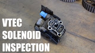 K20A VTEC Solenoid Inspection  TYPE D MOVIES [upl. by Karlow]