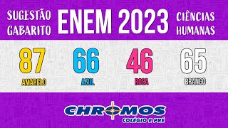 Gabarito ENEM 2023 CHROMOS  Prova Amarela Questão 87  Ciências Humanas [upl. by Musette]