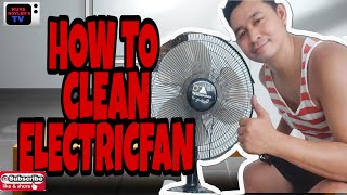 DIY  HOW TO CLEAN ELECTRICFAN DESKFAN [upl. by Placeeda698]