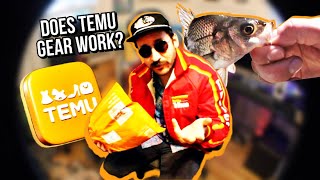 CAN YOU FISH LIKE A BILLIONAIRE  TEMU FISHING CHALLENGE [upl. by Kcid]